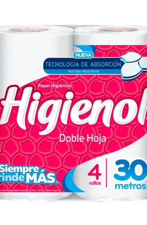 PAPEL HIGIENICO DOBLE HOJA X4