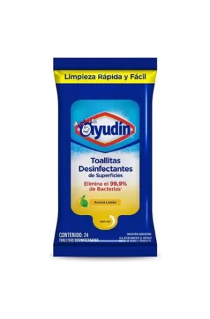 TOALLITAS DESINF AYUDIN LIMON