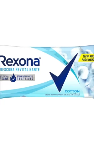 JABON REXONA COTTON X3