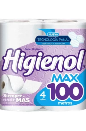 PAPEL HIG HIGIENOL MAX 100m x4