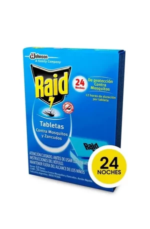 TABLETA P/MOSQUITOS RAID X24