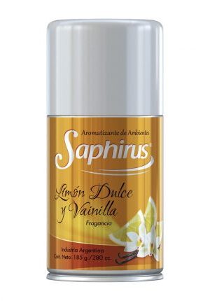 Aerosol Saphirus LIMON DULCE Y VAINILLA