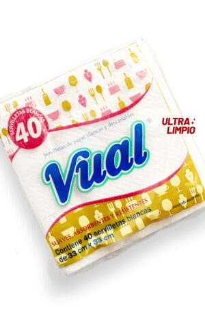 SERVILLETAS VUAL X 40u