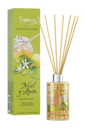 Difusor Saphirus MIEL Y LIMON